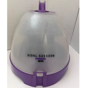 Vidal Sassoon Ionizer 1875W Portable Tabletop Hooded Hair Dryer Purple VS290